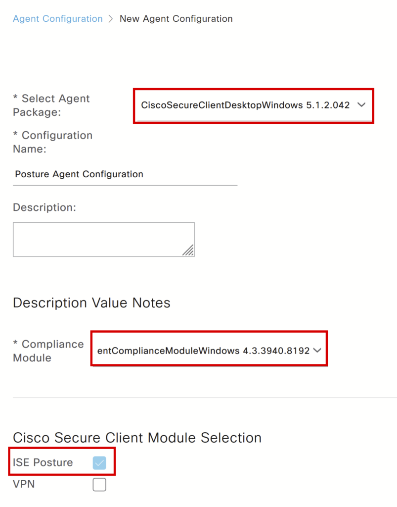 Agent configuration 1