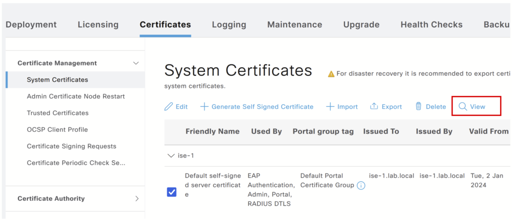 Certificate - sha256 - 1