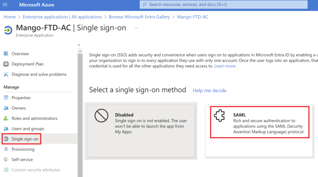 cisco ftd anyconnect azure saml