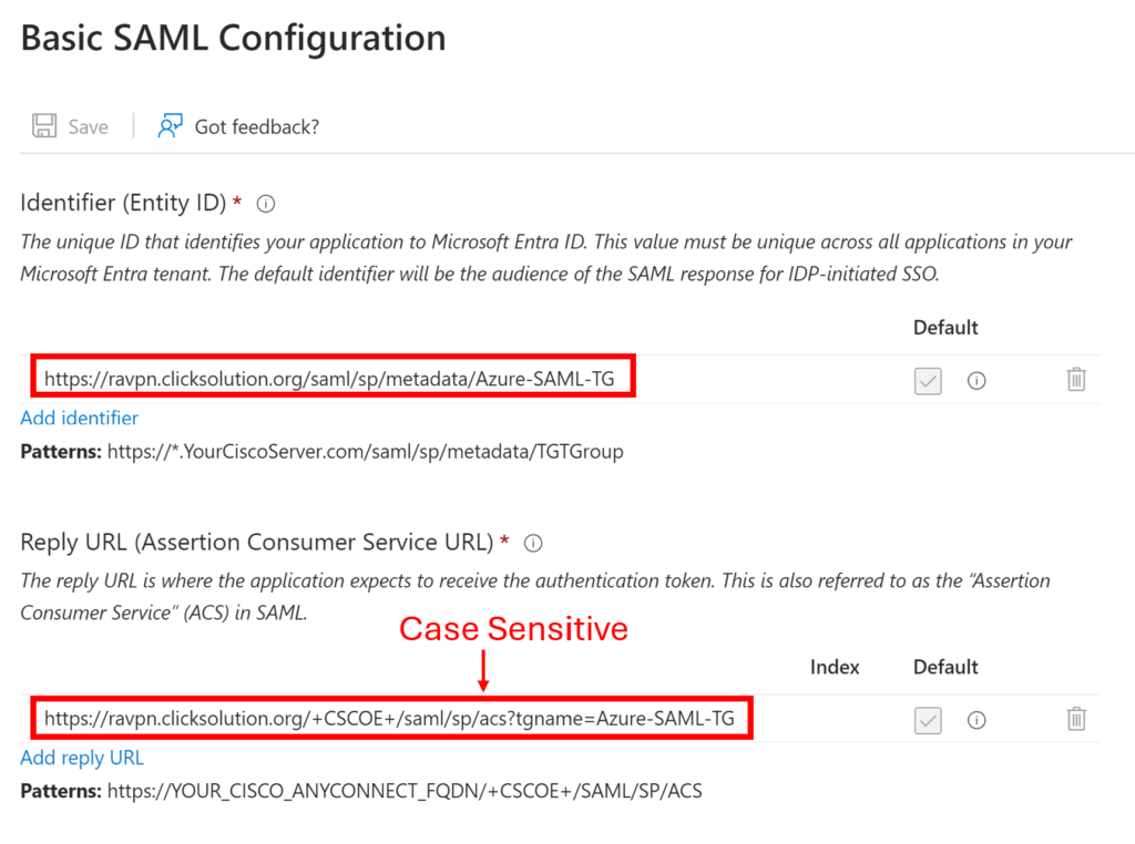 Basic SAMl configuration