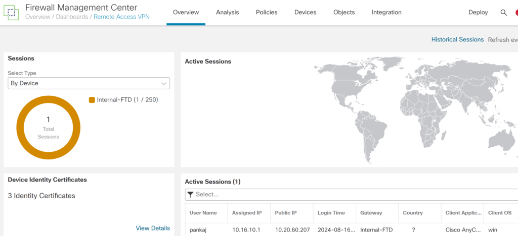 Cisco FTD Remote access VPN SAML Azure