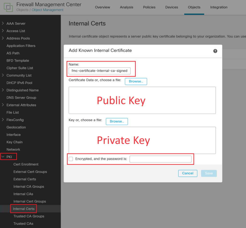 cisco ise pxgrid cert import on fmc