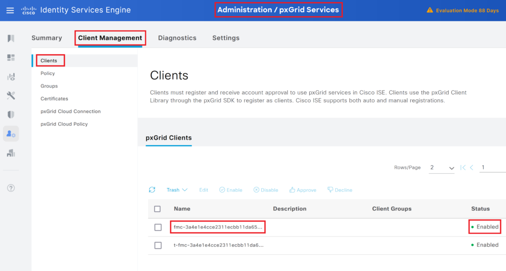 Cisco ISE PxGrid integration