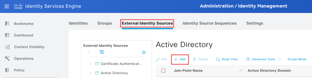 cisco ise integration with active directory