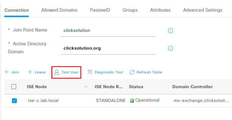 cisco ise integration with active directory