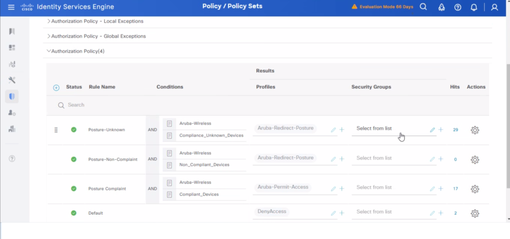 ISE Authorization profile